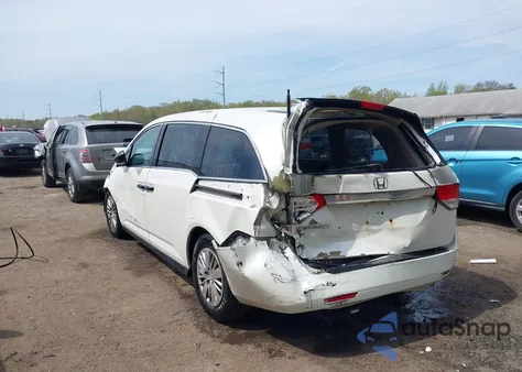 2014 Honda Odyssey Lx из США, поврежденный, VIN 5FNRL5H28EB001553